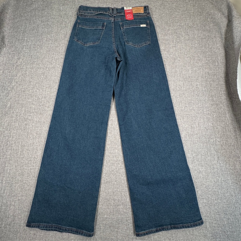 Levi's Signature Tie Waist Vintage Wide Leg Jeans Womens Size 4 W27 Blue NEW - Picture 3 of 12